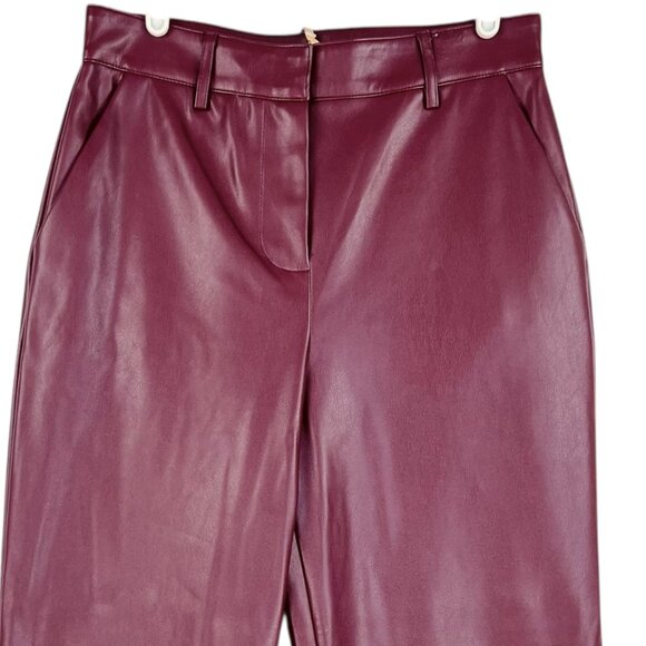 Rygrass Women's Port Royale Stretch Faux Leather Pants Size 4 Tapered Leg NWT - Picture 3 of 11